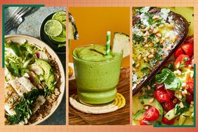 three recipe images from the 30 Mediterranean Diet Meal Plan