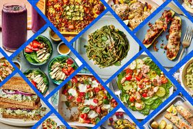 a collage of various recipes featured in the 30 Day No-Sugar High-Protein Anti-Inflammatory Meal Plan