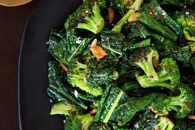 Sauteed Broccoli and Kale with Toasted Garlic Butter