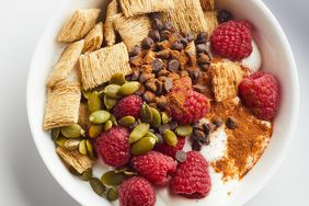 Raspberry Yogurt Cereal Bowl