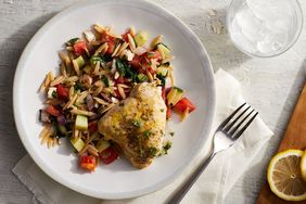 Mediterranean Chicken with Orzo Salad
