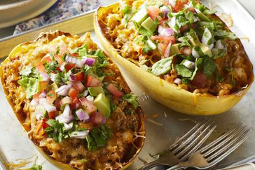 Taco Spaghetti Squash Boats