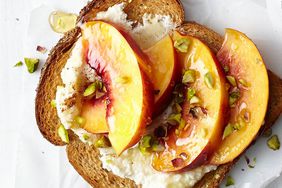 Pistachio & Peach Toast