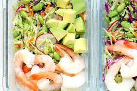 Spicy Slaw Bowls with Shrimp & Edamame