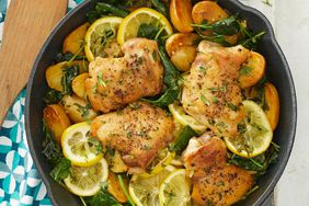 Skillet Lemon Chicken & Potatoes with Kale