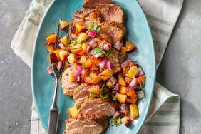 grilled pork tenderloin with peach salsa