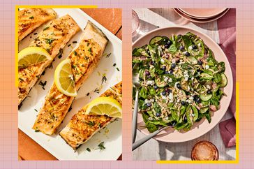 a side by side of EatingWell's recipes in the meal plan