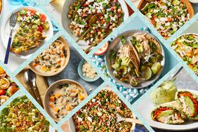 a collage featuring recipes part of the 7-Day High-Fiber Meal Plan If You Always Feel Constipated