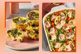 a side by side of some of the recipes in the meal plan