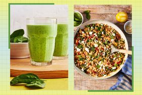a collage featuring some of the recipes in the 7-Day No-Sugar, Low-Sodium Meal Plan for Better Heart Health