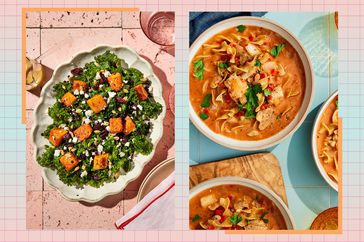 a collage featuring some of the recipes in the 7 day weight loss meal plan for better blood sugar
