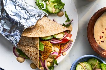 Baked Falafel Sandwiches