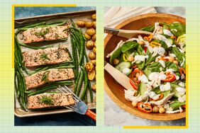 a collage featuring some of the meal plans of the 7 Day Easy Anti-Inflammatory Meal Plan for Insulin Resistance