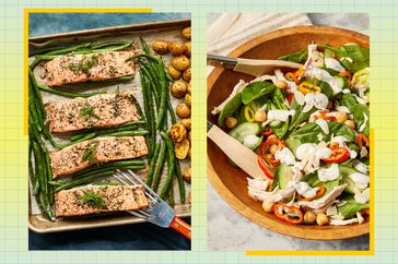 a collage featuring some of the meal plans of the 7 Day Easy Anti-Inflammatory Meal Plan for Insulin Resistance