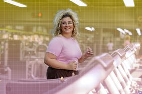 a photo of a woman exercising on a treadmill