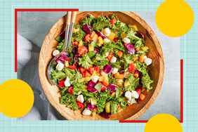 a recipe photo of the Eat-the-Rainbow Chopped Salad with Basil & Mozzarella