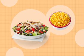 a collage featuring some of the anti-inflammatory fast food options