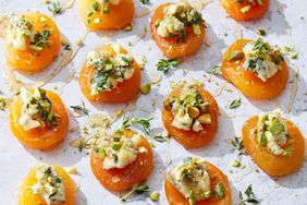 a recipe photo of the Apricot-Stilton Bites