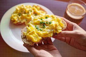 a photo of eggs on toast