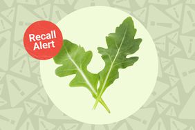 a photo of baby arugula with the "recall alert" badge