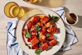 a recipe photo of the Balsamic-Butter Salmon Bites