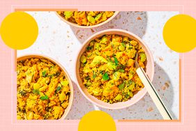 a recipe photo of the Baghali Pollow with Quinoa