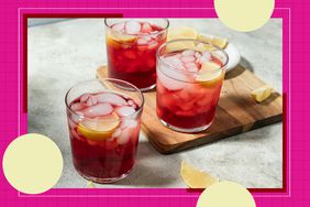 a recipe photo of EatingWell's Hibiscus-Pomegranate Iced Tea