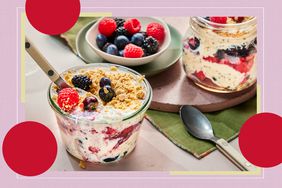 a recipe photo of the Mixed Berry Cheesecake-Inspired Overnight Oats
