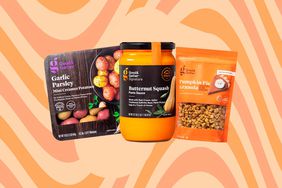 a collage featuring some of the Best Healthy Food Finds at Target This Fall