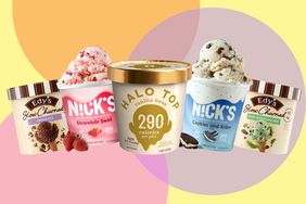 a collage featuring the best ice creams for diabetics