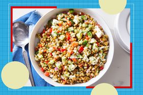 a recipe photo of the Lemony Lentil Salad with Feta