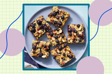 a recipe photo of the Baked Lemon-Blueberry Oatmeal Bars