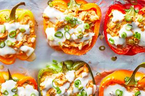 Buffalo Chicken Stuffed Peppers
