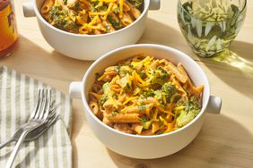 a recipe photo of the Anthony Andersonâs One-Pot Buffalo Chicken Mac & Cheese with Broccoli