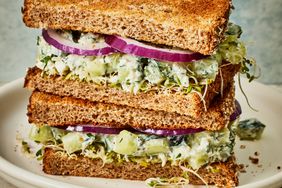a recipe photo of the Cucumber Salad Sandwich