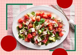 a recipe photo of EatingWell's Watermelon, Cucumber & Feta Salad