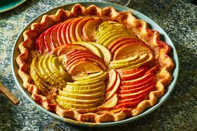 Custard Apple Pie with Saffron & Cardamom