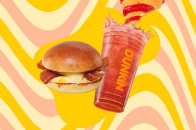 a photo of the new summer products from Dunkin'