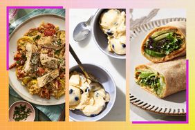 collage of dinners for meal plan