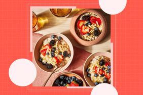 Bircher muesli with background