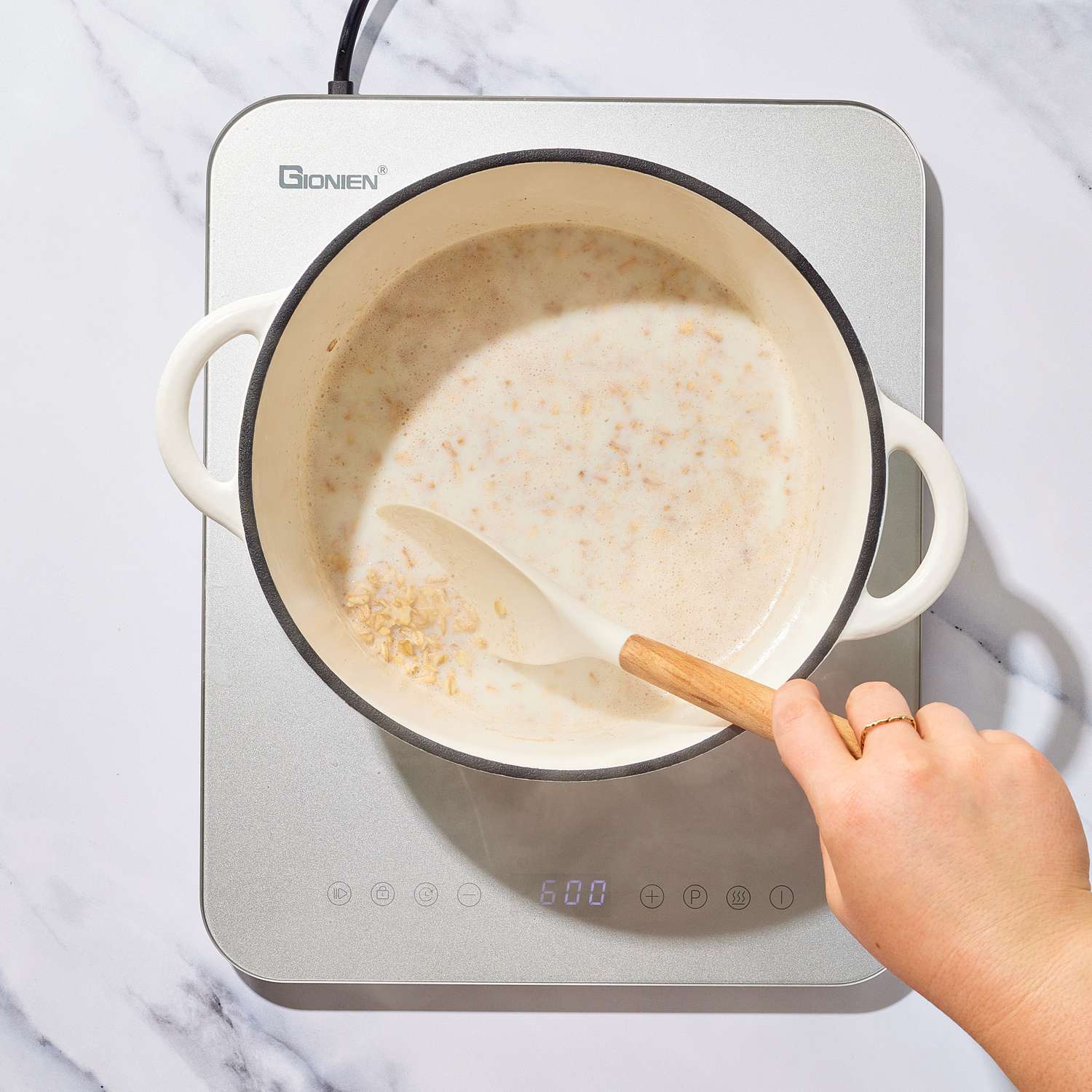 an image of the oats being prepared