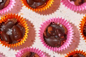 a recipe photo of the Dark Chocolate Almond Clusters