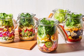 Multiple High-Protein Mason Jar Salads