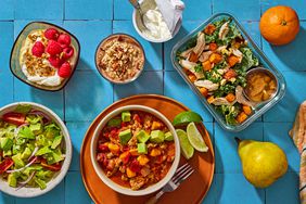 Image of a day of recipes from the 7-Day Cholesterol-Lowering Meal Plan for Beginners, Created by a Dietitian