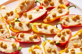 an image of the White Bean–Stuffed Mini Bell Peppers