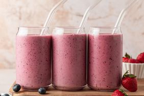 a recipe photo of the Berry Kefir Smoothie