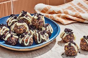 a recipe photo for the Blueberry Cobbler Energy Balls