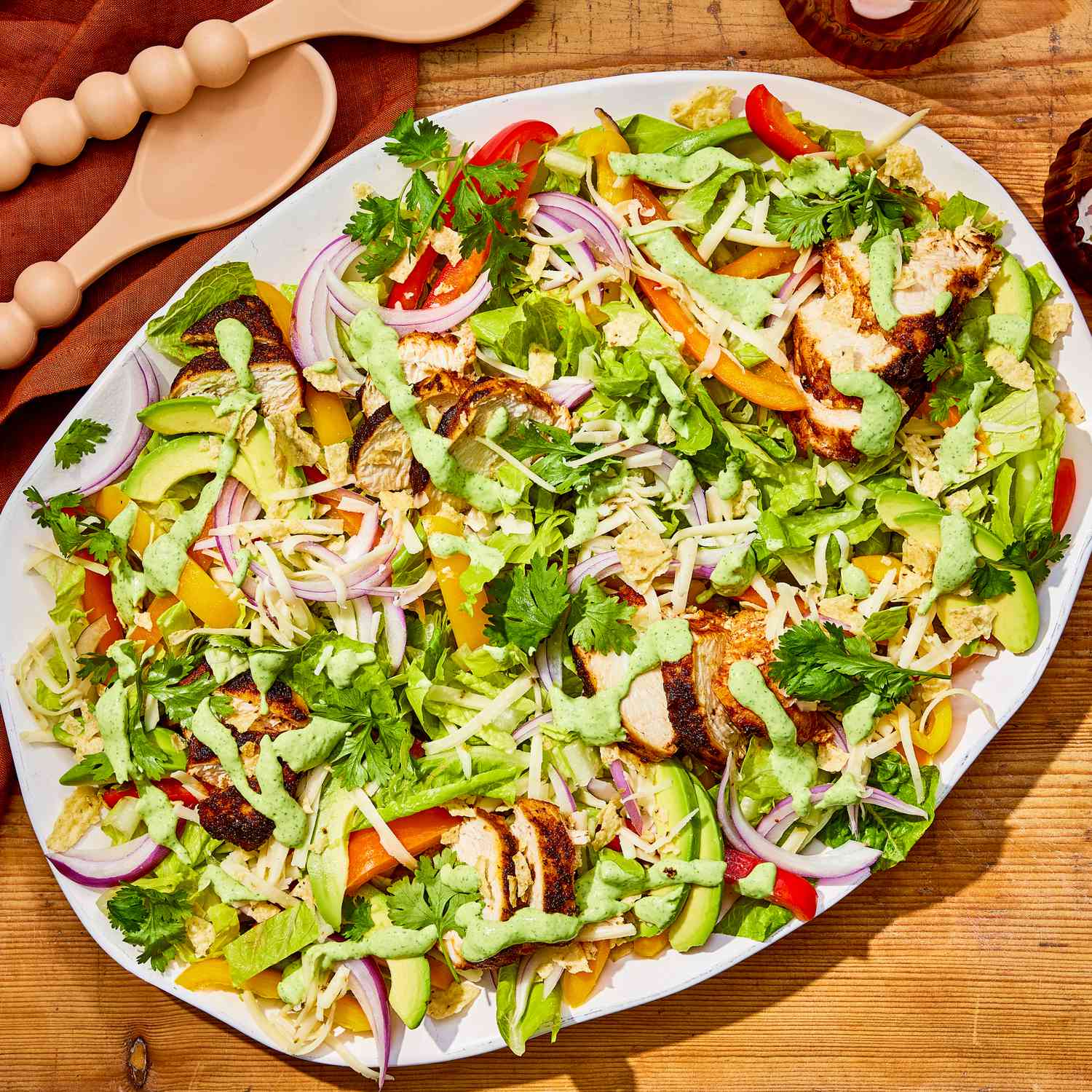 a recipe photo of the Chicken Fajita Salad