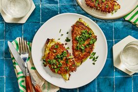 a recipe photo of the Crispy Parmesan-Crusted Cabbage Slices with Gremolata