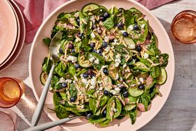 a recipe photo of the Cucumber-Blueberry Spinach Salad
